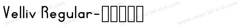 Velliv Regular字体转换